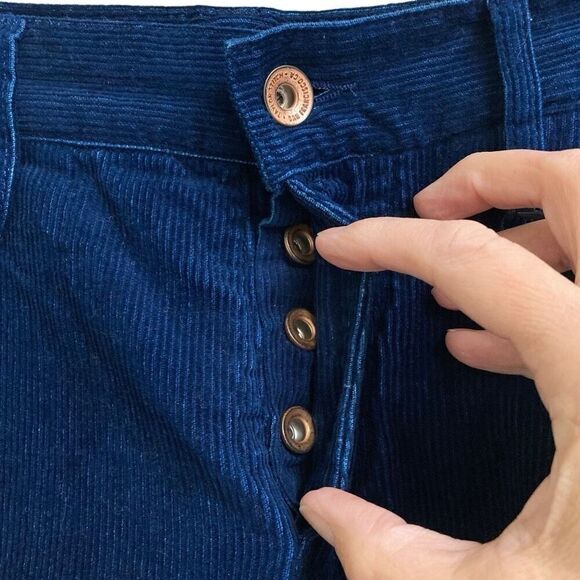 Taylor Stitch The Camp Pant men’s 28 in indigo cord blue corduroy button fly NEW - Picture 4 of 14